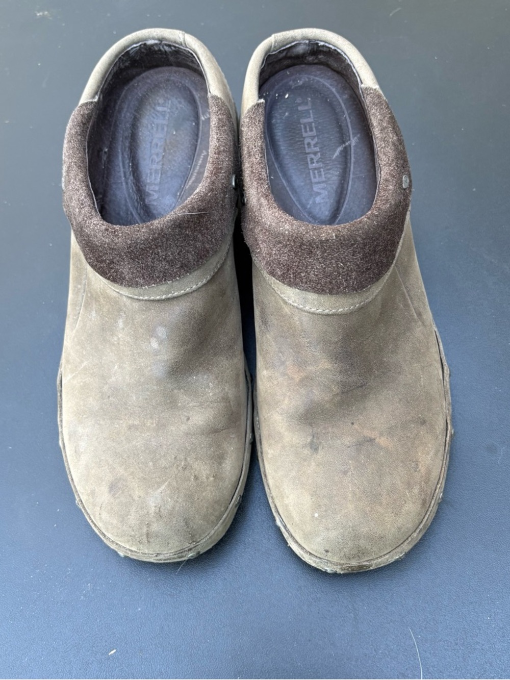 Merrell Women’s Brown Suede Slip-On Clog